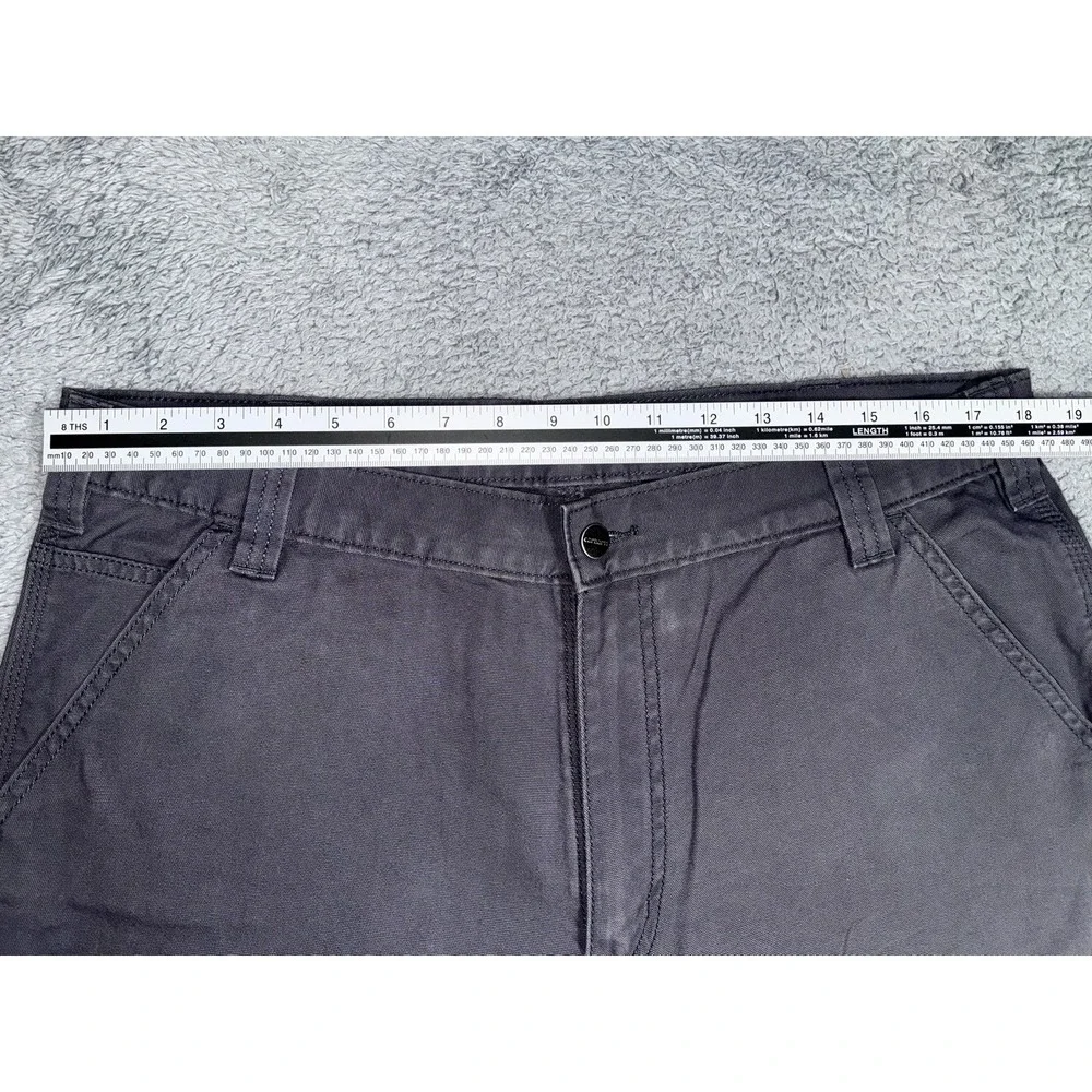 Carhartt BN2802-M 36x36 Relaxed Rugged Flex Double Front Utility Pants Dim Grey